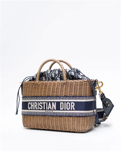 basket baby dior|Dior wicker basket bag.